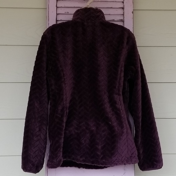 ๐ FREE COUNTRY Chevron Butter Pile Jacket Purple M NWT - Picture 7 of 12